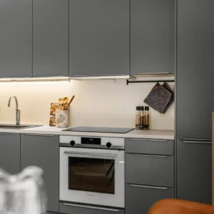 Mat Modern Akrilik Mutfak Dolapları